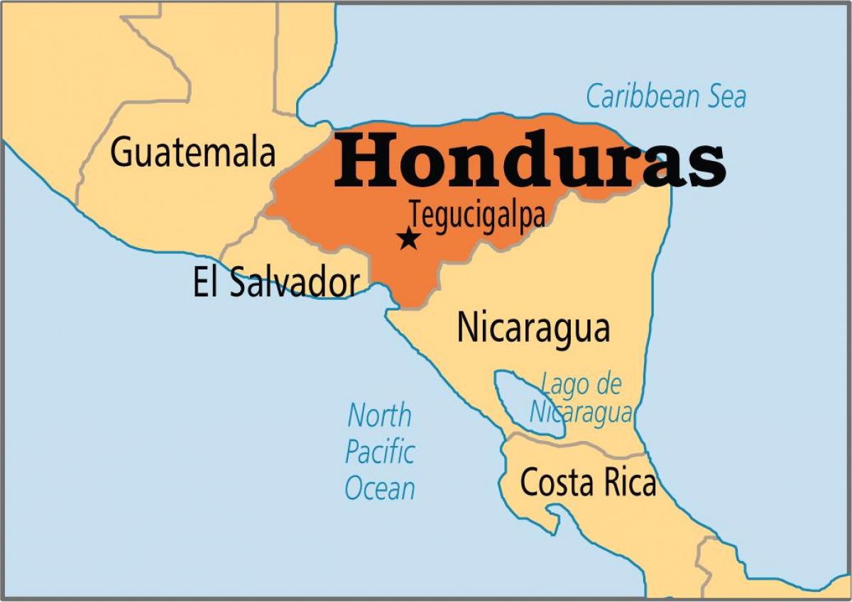 Honduras capital mapa