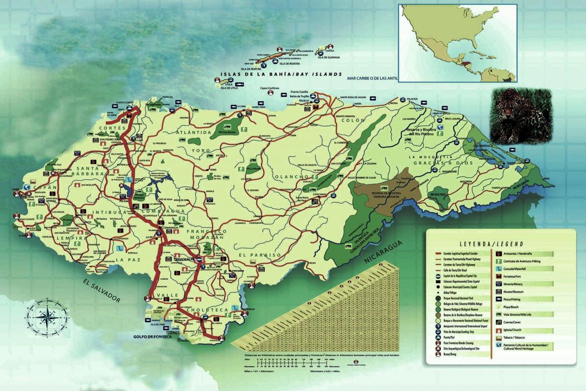 Honduras Geografía Mapa Mapa De Honduras Geografía América Central 3087