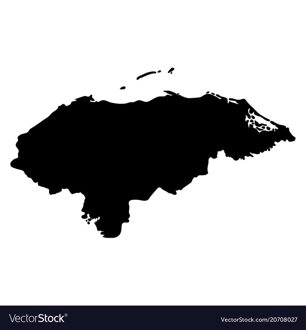 mapa de Honduras mapa vectorial