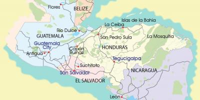 Mapa de la mosquitia de Honduras